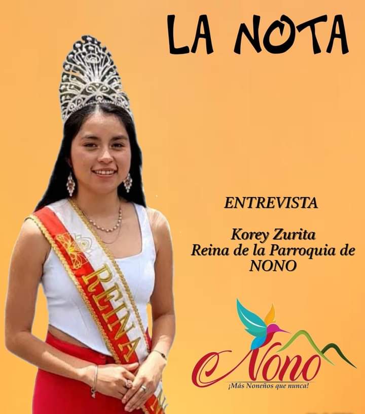 Korey Zurita Reina de la Parroquia de Nono