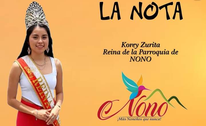 Korey Zurita Reina de la Parroquia de Nono